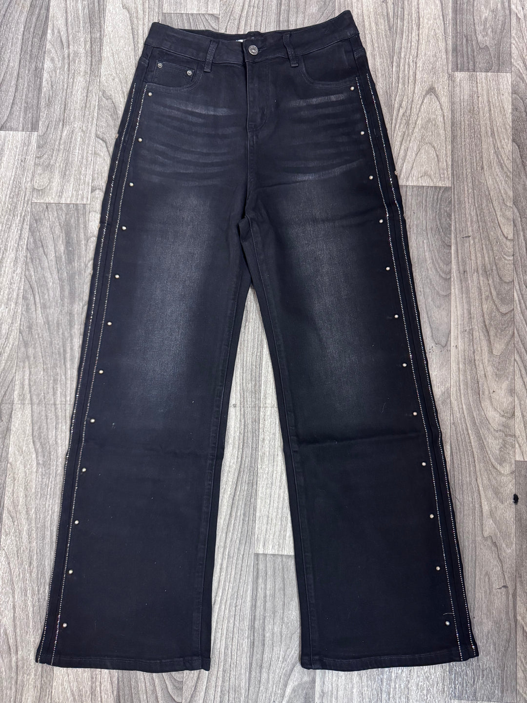 Crystal Rivet Denim