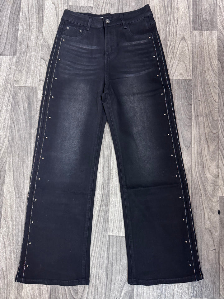 Crystal Rivet Denim