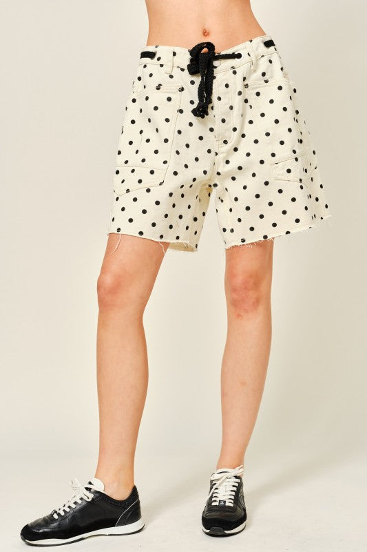Polka Dot Barrel Short