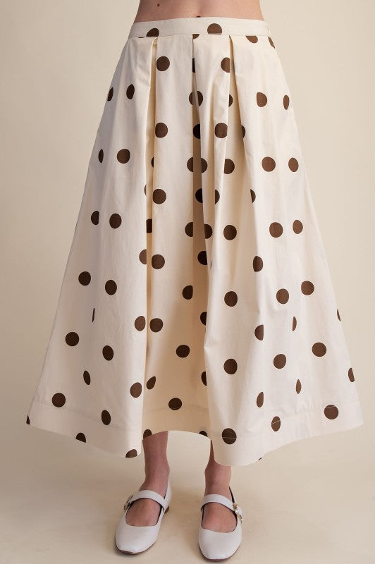 Sofia Plated Midi Skirt