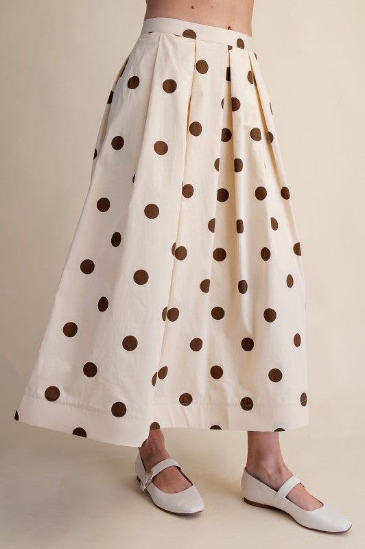 Sofia Plated Midi Skirt