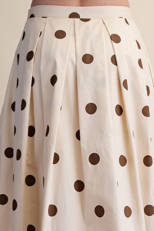 Sofia Plated Midi Skirt