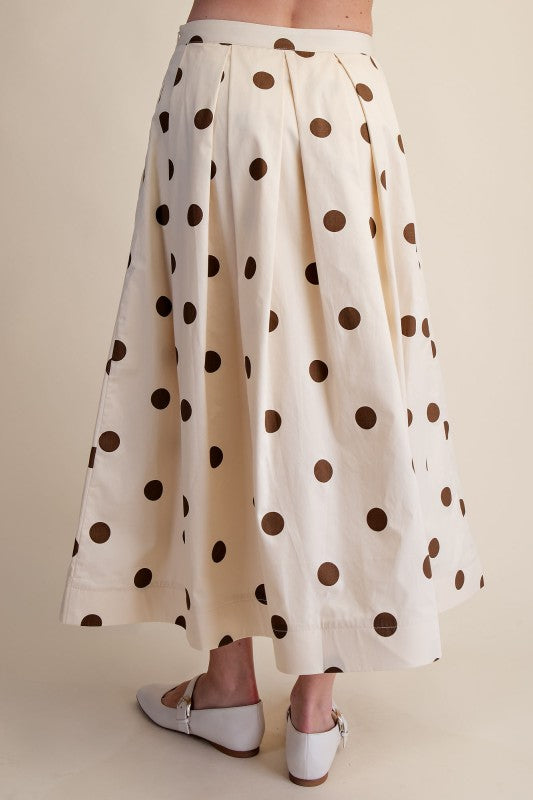 Sofia Plated Midi Skirt
