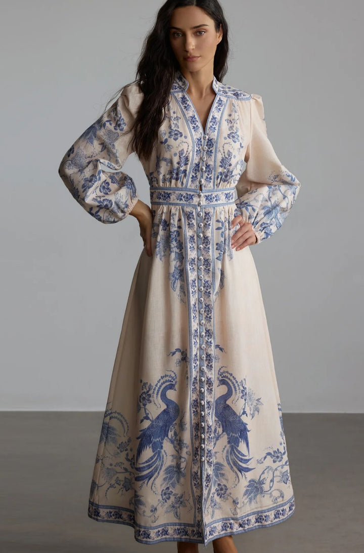 Peacock Maxi Dress