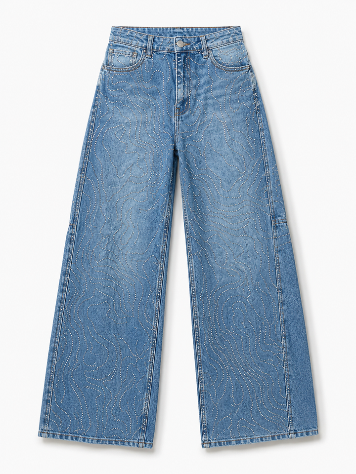Starlight Crystal Barrel Jean