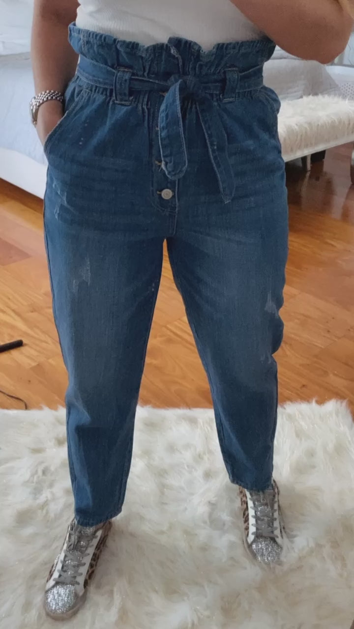 PAPER BAG BOTTON JEAN