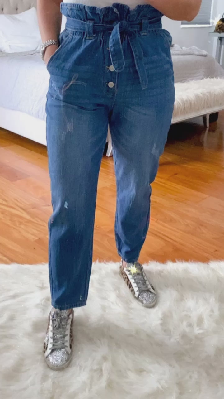 PAPER BAG BOTTON JEAN